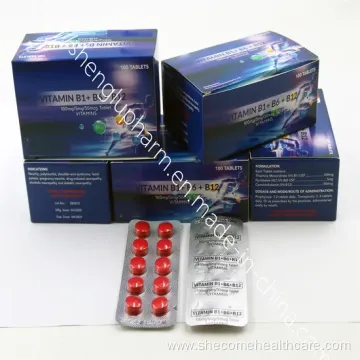 Complex VB Tablet B1, B6, B12 (GMP Medicine Manufacture)